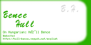 bence hull business card